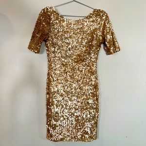 Carlie Gold sequin dress